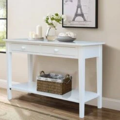 Spencer Console Server Table White - International Concepts