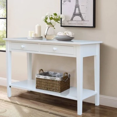 Spencer Console Server Table White - International Concepts 3 Spencer Console Server Table White - International Concepts