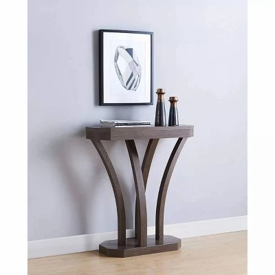 Dennis Console Table Walnut Oak - HOMES: Inside + Out 3 Dennis Console Table Walnut Oak - HOMES: Inside + Out