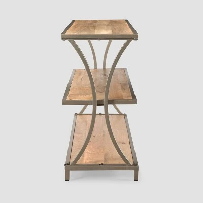 Kimball Modern Industrial Console Table Natural - Christopher Knight Home 6 Kimball Modern Industrial Console Table Natural - Christopher Knight Home - Image 4