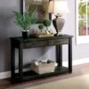 Narinta 2 Drawer Sofa Table Dark Oak - HOMES: Inside + Out -Console Tables Sales unnamed file 2357