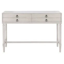 Aliyah 4 Drawers Console Table - Safavieh White -Console Tables Sales unnamed file 2372