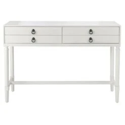 Aliyah 4 Drawers Console Table - Safavieh White -Console Tables Sales unnamed file 2373
