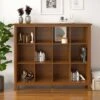 48" Stratford 12 Cube Storage Honey Brown - WyndenHall 1 48" Stratford 12 Cube Storage Honey Brown - WyndenHall -Console Tables Sales unnamed file 2379