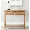 Autum 3 Drawer Console - Safavieh Brown