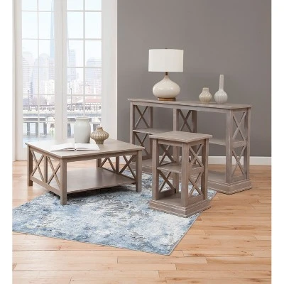 Hampton Sofa Server Table with Shelves - International Concepts Light Gray 7 Hampton Sofa Server Table with Shelves - International Concepts Light Gray - Image 5