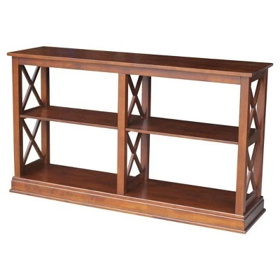 Hampton Sofa Server Table with Shelves - International Concepts Light Gray 9 Hampton Sofa Server Table with Shelves - International Concepts Light Gray - Image 7