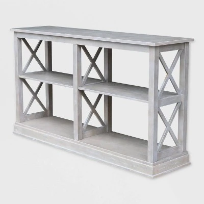 Hampton Sofa Server Table with Shelves - International Concepts Light Gray 11 Hampton Sofa Server Table with Shelves - International Concepts Light Gray - Image 9