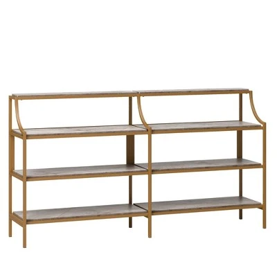 International Lux Metal Frame Console Table - Sauder Sindoori Mango 10 International Lux Metal Frame Console Table - Sauder Sindoori Mango - Image 8