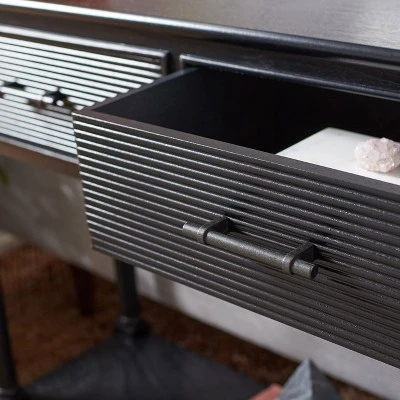 Ryder 2 Drawers Console Table - Safavieh Distressed Gray 4 Ryder 2 Drawers Console Table - Safavieh Distressed Gray - Image 2