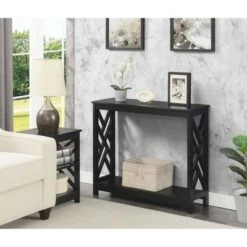 Titan Console Table with Shelf - Breighton Home Espresso