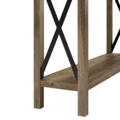 Sophie Rustic Farmhouse X Frame Entry Table - Saracina Home Gray Wash -Console Tables Sales unnamed file 25