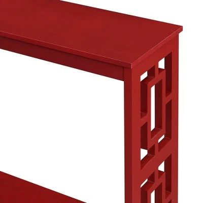 Town Square Console Table with Shelf Cranberry Red - Breighton Home 7 Town Square Console Table with Shelf Cranberry Red - Breighton Home - Image 5