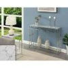 Town Square Chrome Console Table with Shelf - Breighton Home Silver 1 Town Square Chrome Console Table with Shelf - Breighton Home Silver -Console Tables Sales unnamed file 2505