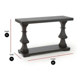 Steve Silver Co. Dory Sofa Table Black - Steve Silver