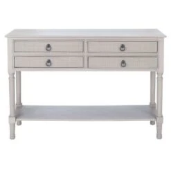 Haines 4 Drawers Console Table - Safavieh Greige -Console Tables Sales unnamed file 2536