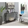 Tucson Console Table with Shelf Espresso/Black - Breighton Home