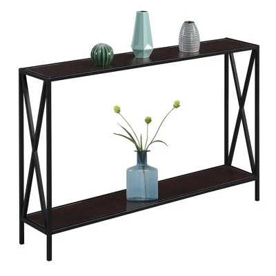 Tucson Console Table with Shelf Espresso/Black - Breighton Home 4 Tucson Console Table with Shelf Espresso/Black - Breighton Home - Image 2