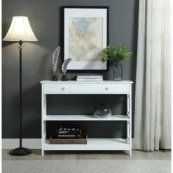 Omega 1 Drawer Console Table White - Breighton Home 14 Omega 1 Drawer Console Table White - Breighton Home -Console Tables Sales unnamed file 2606
