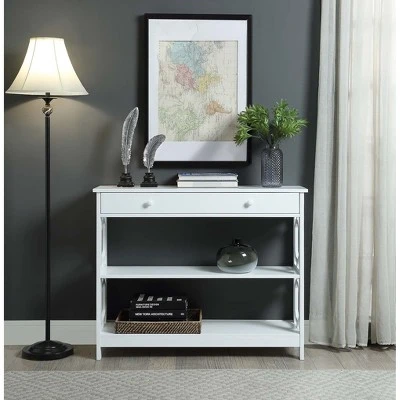 Omega 1 Drawer Console Table White - Breighton Home 7 Omega 1 Drawer Console Table White - Breighton Home - Image 5