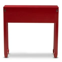 Pomme Accent 6 Drawer Console Table Red - Baxton Studio 18 Pomme Accent 6 Drawer Console Table Red - Baxton Studio -Console Tables Sales unnamed file 2634