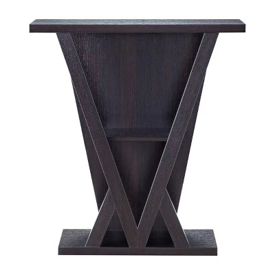 Nebra 3 Shelf Console Table Espresso - HOMES: Inside + Out 6 Nebra 3 Shelf Console Table Espresso - HOMES: Inside + Out - Image 4