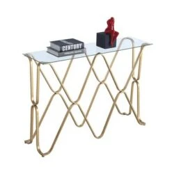 Neptune Console Table Glass Top/Gold - Breighton Home 5 Neptune Console Table Glass Top/Gold - Breighton Home -Console Tables Sales unnamed file 2664