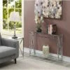 Oxford Chrome Console Table Clear Glass/Chrome Frame - Breighton Home 2 Oxford Chrome Console Table Clear Glass/Chrome Frame - Breighton Home -Console Tables Sales unnamed file 2665