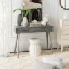 Albus 3 Drawer Console Table- Slate Grey - Safavieh 2 Albus 3 Drawer Console Table- Slate Grey - Safavieh -Console Tables Sales unnamed file 2668