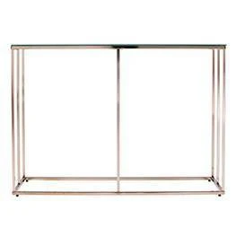 Nicholas Contemporary Glass Top Console Table Champagne - Aiden Lane 4 Nicholas Contemporary Glass Top Console Table Champagne - Aiden Lane - Image 2