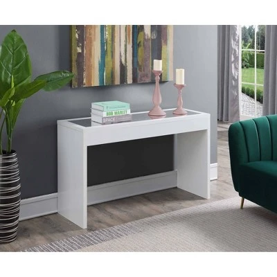 Breighton Home Northfield Mirrored Console Table - Johar Furniture White 3 Breighton Home Northfield Mirrored Console Table - Johar Furniture White