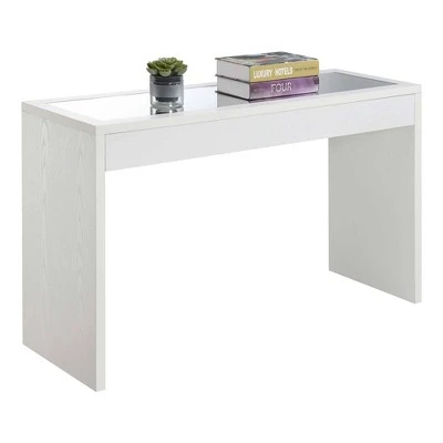 Breighton Home Northfield Mirrored Console Table - Johar Furniture White 4 Breighton Home Northfield Mirrored Console Table - Johar Furniture White - Image 2