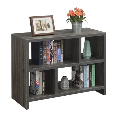 Northfield Console 3 Tier Bookcase Weathered Gray - Breighton Home 4 Northfield Console 3 Tier Bookcase Weathered Gray - Breighton Home - Image 2