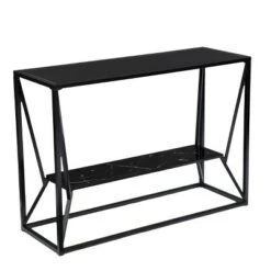 Finsfil Long Glass-Top Console Table Black - Aiden Lane 12 Finsfil Long Glass-Top Console Table Black - Aiden Lane -Console Tables Sales unnamed file 2764