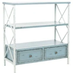 Chandra Console Table - Blue/White - Safavieh