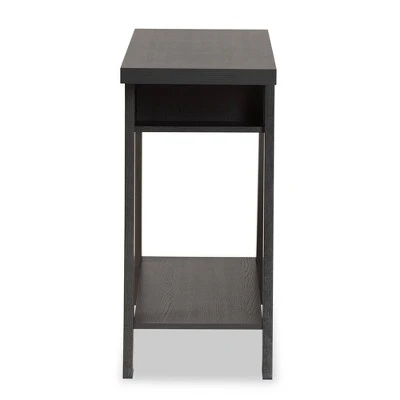 Herman Wood 1 Drawer Console Table - Baxton Studio Dark Brown 5 Herman Wood 1 Drawer Console Table - Baxton Studio Dark Brown - Image 3