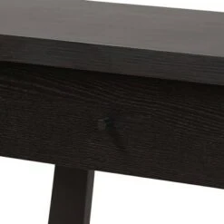 Herman Wood 1 Drawer Console Table - Baxton Studio Dark Brown 16 Herman Wood 1 Drawer Console Table - Baxton Studio Dark Brown -Console Tables Sales unnamed file 2786
