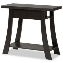 Herman Wood 1 Drawer Console Table - Baxton Studio Dark Brown 20 Herman Wood 1 Drawer Console Table - Baxton Studio Dark Brown -Console Tables Sales unnamed file 2790