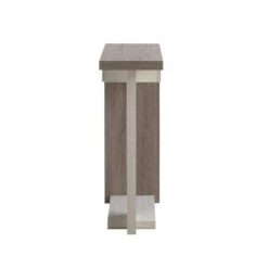 Nebra 3 Shelf Console Table Dark Taupe - HOMES: Inside + Out -Console Tables Sales unnamed file 2825