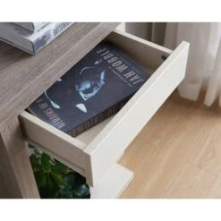 Nebra 3 Shelf Console Table Dark Taupe - HOMES: Inside + Out -Console Tables Sales unnamed file 2828