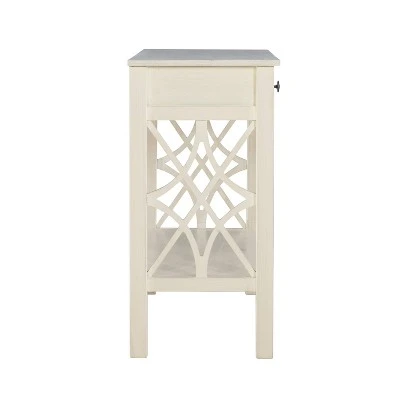 Whitley Antique Console Table White - Linon 5 Whitley Antique Console Table White - Linon - Image 3