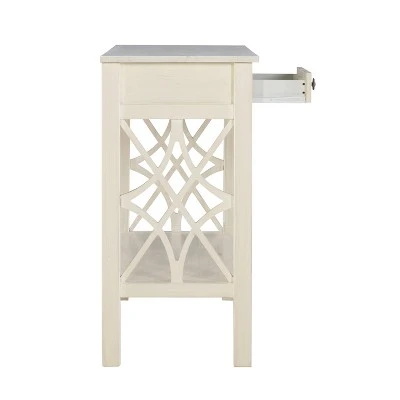 Whitley Antique Console Table White - Linon 6 Whitley Antique Console Table White - Linon - Image 4