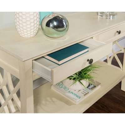 Whitley Antique Console Table White - Linon 12 Whitley Antique Console Table White - Linon - Image 10