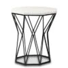 Venedict Metal End Table with Marble Tabletop Black - Baxton Studio 1 Venedict Metal End Table with Marble Tabletop Black - Baxton Studio -Console Tables Sales unnamed file 2843