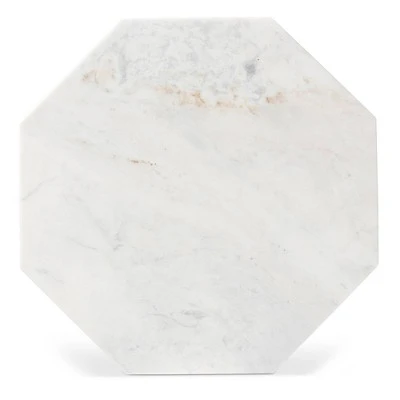 Venedict Metal End Table with Marble Tabletop Black - Baxton Studio 5 Venedict Metal End Table with Marble Tabletop Black - Baxton Studio - Image 3