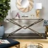 Fiorella Glass Top Console Table Brass - Safavieh 1 Fiorella Glass Top Console Table Brass - Safavieh -Console Tables Sales unnamed file 2849