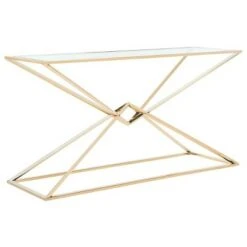 Fiorella Glass Top Console Table Brass - Safavieh 9 Fiorella Glass Top Console Table Brass - Safavieh -Console Tables Sales unnamed file 2850