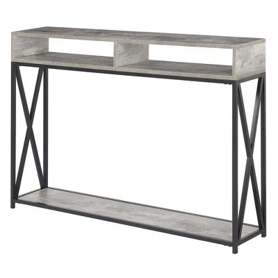 Tucson Deluxe 2 Tier Console Table Faux Birch - Breighton Home 3 Tucson Deluxe 2 Tier Console Table Faux Birch - Breighton Home