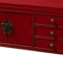 Melodie 6 Drawer Console Table Red - Baxton Studio 14 Melodie 6 Drawer Console Table Red - Baxton Studio -Console Tables Sales unnamed file 2860