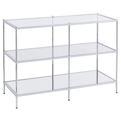 Benton Glam Mirrored Console Table - Chrome - Aiden Lane 6 Benton Glam Mirrored Console Table - Chrome - Aiden Lane - Image 4